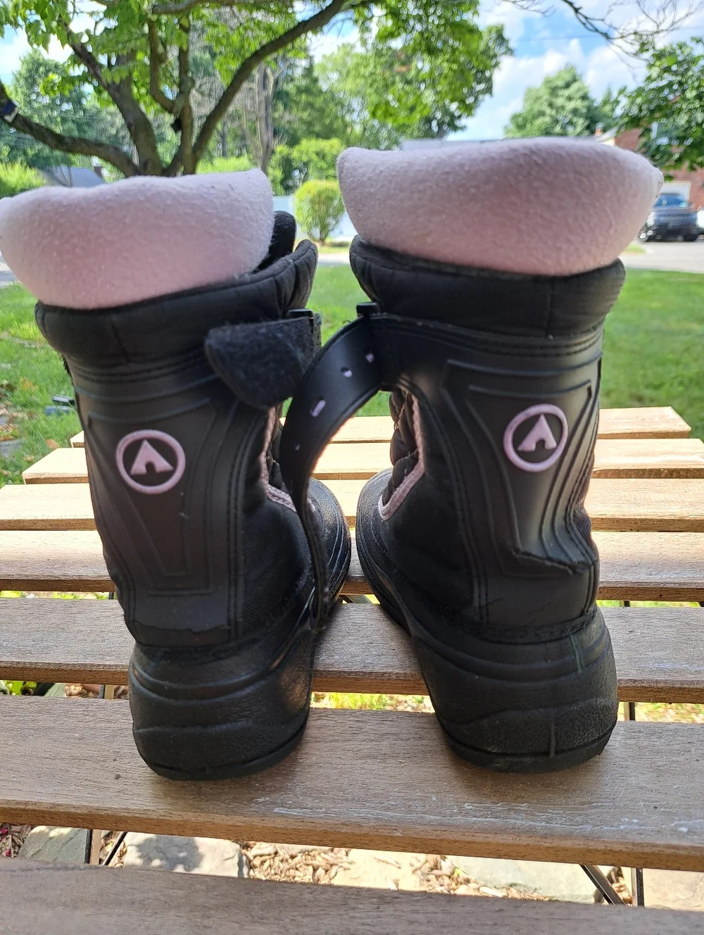 Airwalk Thermolite Black & Pink Kids Winter Boots